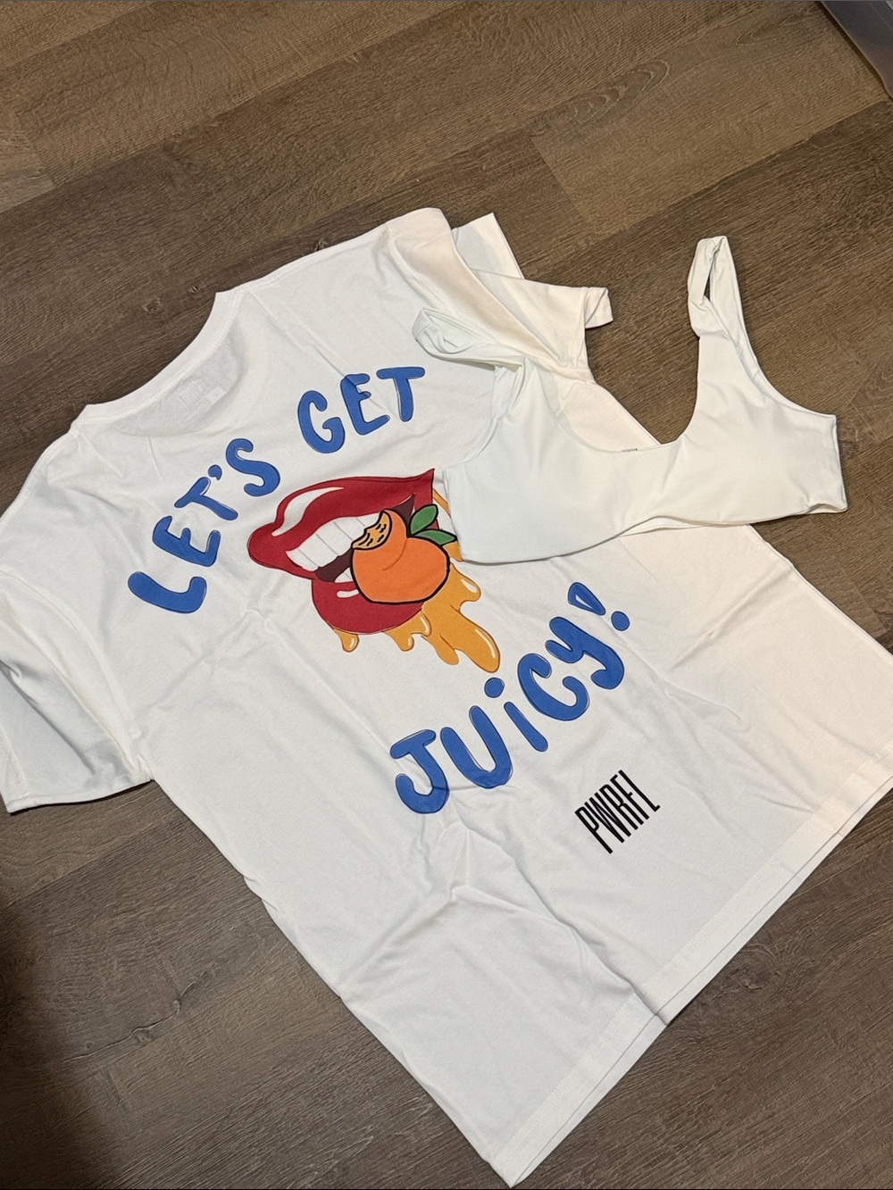Workout T shirt with workout top L